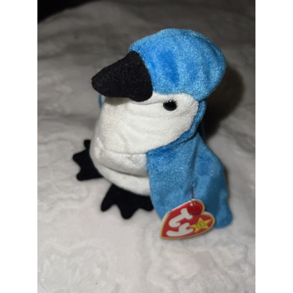 Ty Beanie Baby Original Rocket the Blue Jay Bird Plush stuffed bird birdie